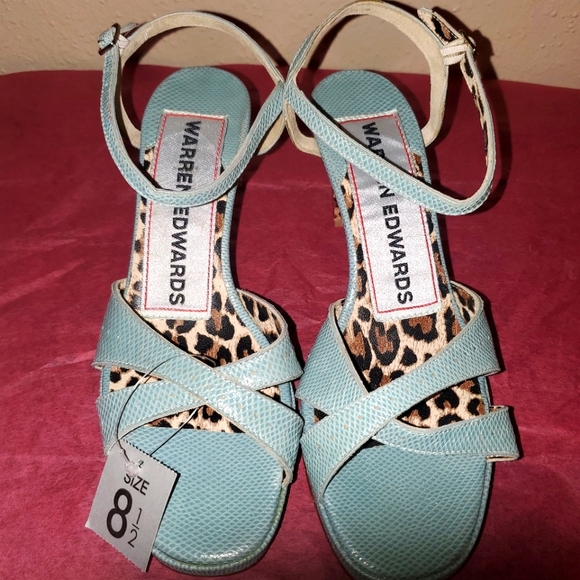 Warren Edwards Womens Open toe High Heeled Sandals 8.5 - Picture 2 of 12